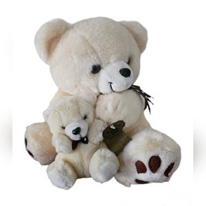 Bula Mama Bear with a Baby Bear (1999s - 2000s). Made in Greece.